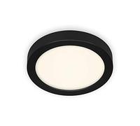 BRILONER 3465-415 Plafonnier LED, Lampe de Plafond, 16,5 Watt, 1 600 Lumen, 4 000 Kelvin, Noir et Blanc, Ø 22,5 cm