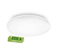 BRILONER - Plafonnier LED blanc neutre, classe énergétique A, 12W, 2520lm, 50.000h éclairage, plafond salon, lustre chambre, luminaire plafonnier, lustre cuisine, 38 x 6,5 cm, blanc