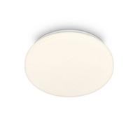 BRILONER - Plafonnier LED pour salle de bain, couleur blanc chaud, protection contre la poussière et les éclaboussures, 12W, 1300lm, plafonnier, cuisine, wc, 27x6,5 cm, blanc