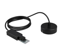 BRILONER - Alimentation Par Câble Pour Système Sur Rail Rail 1,5 m Noir | Câble De 1,5 m, Connexion Flexible, Alimentation Par Câble, Système Sur Rail, 230V, Accessoire De Rail