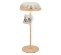 BRILONER - Alusta lampe de table sans fil, variateur tactile progressif, ip44, usb-c, lampe de chevet sans fil, salon à poser, German Design Award 2026, 14x32 cm, beige blanc cassé