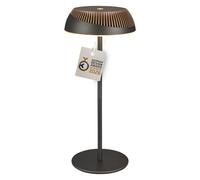 BRILONER - Alusta lampe de table sans fil, variateur tactile progressif, ip44, usb-c, lampe de chevet sans fil, salon à poser, German Design Award 2026, 14x32 cm, anthracite bronze métallique