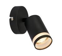 BRILONER - Applique intérieure avec sortie de lumière latérale, orientable, GU10, lampe de lecture, lampe de salon, lampe, applique, lampe de cuisine, lampe de couloir, chambre à coucher, 8x16 cm,
