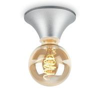 BRILONER - Applique Intérieure et Plafonnier Étanche pour Salle de Bain, Lampe Miroir en Chrome Mat