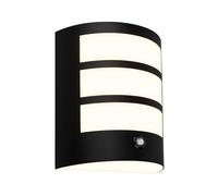 BRILONER - Applique LED sans prise de courant, tactile, intensité variable par paliers, minuterie de 15 min, lampe murale sur batterie, éclairage extérieur, 18x15x7 cm, noir