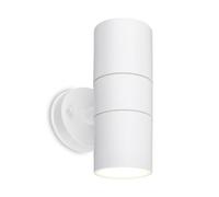 BRILONER - Applique murale extérieure IP54 protection contre les projections d'eau et la poussière, douille GU10, max. 7W, Lampe extérieure, Applique murale, Éclairage extérieur, 16x7,5x11 cm, Blanc