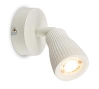 Briloner - Applique Murale Intérieure Orientable Blanc Antique 8x8,5 cm | 3,5W, 400lm, Blanc Chaud, Lampe De Lecture, Applique, Murale, Salon, Cuisine, Couloir, Chambre