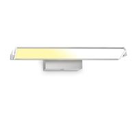 BRILONER - Applique murale LED intérieure, lampe murale avec interrupteur, fonction tactile, température de couleur réglable, intensité lumineuse variable en continu, orientable, chrome nickel mat