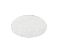 BRILONER - Applique murale LED pour salle de bains, lampe de salle de bains incl. décor d'étoiles, plafonnier 18 watts, IP44, 2200 lumens, 4000 kelvins, blanc, 385x75mm (DxH)