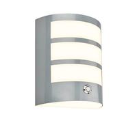 BRILONER - Applique murale LED sans branchement électrique avec touche, gradable par paliers, minuterie 15 min, lampe murale accu, extérieur,18x15x7 cm, chrome mat