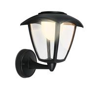 BRILONER - Applique murale LED sans prise de courant Touch, lampe murale batterie, extérieur, éclairage mural extérieur, lampe extérieure, 23x19,5x16,5 cm, noir