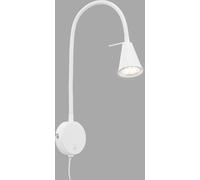 Briloner Applique murale LED Tusa, blanc, Chambre à coucher, Métal, Moderne, Applique Murale LED