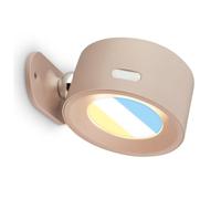 BRILONER Applique murale sans alimentation avec batterie à intensité | Blanc chaud à blanc lumière du jour, magnétique, amovible, rotation à 360 degrés, applique murale intérieure, lampe murale
