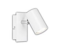 BRILONER - Classe énergétique A Applique LED intérieure avec ampoule, Ultra Efficient, env. 50.000h de lumière, orientable, lampe de lecture, applique de salon, lampe murale chambre, blanc