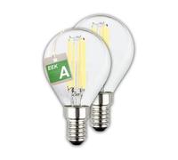 BRILONER - EEK A Lot de 2 lampes LED à filament E14, lumière blanc chaud, 2.5W, 525lm, LED, ampoule LED, éclairage LED, ampoule LED, ampoules, ampoule