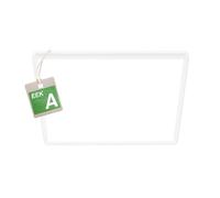 BRILONER - Classe énergétique A Plafonnier LED Ultra Efficient, env. 50.000h de lumière, plat, lumière indirecte, lampe LED lampe de salon, panneau LED, lampe de cuisine, 42x42x3 cm, blanc
