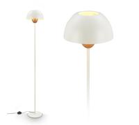 BRILONER - Lampadaire avec interrupteur à pied, douille E27, max. 10W, lampadaire sur pied salon, lampe sur, lampadaire salon, 25 x 156,5 cm, coffee