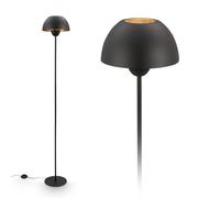 BRILONER - Lampadaire avec interrupteur à pied, douille E27, max. 10W, lampadaire sur pied salon, lampe sur, lampadaire salon, 25 x 156,5 cm, noir