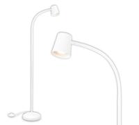 BRILONER - Lampadaire décoratif pour le salon et la lecture, Lampe orientable, Lampe de salon, Pédale, Éclairage indirect, Blanc
