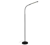 BRILONER - Lampadaire LED à intensité variable pour décorer le salon et servir de lampe de lecture, Lampe LED orientable, Lampe de salon, Touche, Éclairage indirect, Noir