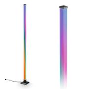 BRILONER - Lampadaire LED avec télécommande, intensité lumineuse variable, capteur de musique, gaming, lampadaire sur pied salon, lampe sur pied, 150x12,5x12,5 cm, noir
