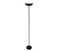 BRILONER - Lampadaire LED sans fil avec touche, intensité variable, batterie & source interchangeables, lampadaire sur batterie, lampe de salon, plafonnier, lampadaire, projecteur, 170 cm, noir