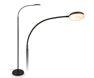 BRILONER - Lampadaire tactile, à intensité variable, orientable, fonction mémoire,lampadaire sur pied salon, lampe sur pied, lampadaire salon, 125,5 x 21 x 45 cm, noir