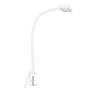 BRILONER - Lampe à pince LED, lampe à pince lumière, lampe de bureau avec interrupteur à câble, rotative et inclinable, lampe de bureau 7,5 watts, 800 lumens, blanc, 805x230x40mm (LxLxH)