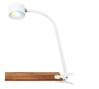 BRILONER - Lampe de bureau LED avec accu, amovible par aimant, rotation 360°, intensité variable, CCT, lampe de lecture sans fil, lampe à pince, lampe de chevet, lampe de lecture enfants, 44 cm