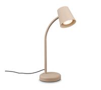 BRILONER - Lampe de chevet avec interrupteur filaire, orientable, GU10, max. 9W, lampe de bureau, lampe table salon, 13x38,5 cm, beige