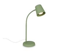 BRILONER - Lampe de chevet, lampe de bureau orientable, lampe de table GU10 pour bureau à domicile avec interrupteur à câble, vert anis