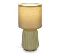Briloner - Lampe De Chevet Pied Céramique E14 Max. 25W Vert 13x27 cm