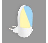 BRILONER - Lampe de prise avec veilleuse LED et lumière d'allaitement, température de couleur réglable, 50x90 mm, blanc