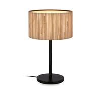 BRILONER - Lampe de table Bohème avec abat-jour en jonc de mer, interrupteur à fil, E27, max. 10W, naturel, Algues Marines, 25x41,5cm