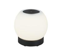 BRILONER - Lampe de table LED Akku, Dimmbar, Lampe de table LED en verre Sans fil, Fonction tactile, 3.300K Blanc chaud, Noir, 150x160 mm (HxD)