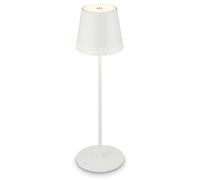 BRILONER - Lampe de table LED rechargeable 2 en 1, gradation progressive, tactile, lumière mobile, d'extérieur, Lampe de table LED sans fil, blanc