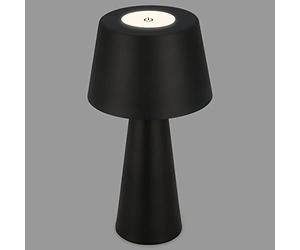 BRILONER - Lampe de table LED rechargeable, gradation progressive, tactile, lumière mobile, noir