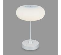 BRILONER - Lampe de table LED sans fil avec tactile, intensité variable par niveaux, abat-jour en verre, lampe de chevet, lampe de lecture, lampe de camping, lampe de table, lampe à batterie, lampe