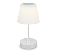 BRILONER Lampe de table LED sans fil avec tactile, intensité variable par niveaux, abat-jour en verre, lampe de chevet, lampe de lecture, lampe de camping, lampe de table, lampe d'extérieur, 30 x 15