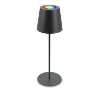 BRILONER - Lampe de table LED sans fil avec touche, lumière colorée RGB+W, hauteur réglable, lampe LED, lampe de camping, lampe de table, lampe à accu, Outdoor, 36x10,5 cm, anthracite