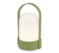 BRILONER - Lampe de table LED sans fil IP44, tactile, dimmable, batterie remplaçable, chevet, lecture, LED, camping, lampe à batterie, extérieur, 9x8x15,5 cm, vert lime, Lindgrün