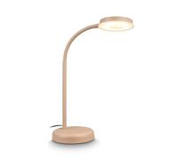 BRILONER - Lampe de table LED tactile, à intensité variable par paliers, orientable, de chevet,de bureau, lampe de salon à poser, lampe à poser, table salon, 13x55,5 cm, Beige