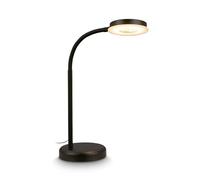 BRILONER - Lampe de table LED tactile, à intensité variable par paliers, orientable, lampe de chevet, de bureau, de salon à poser, lampe à poser, table salon, 13x55,5 cm, noir