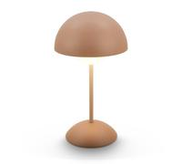 BRILONER - Lampe de table sans fil LED IP44 avec fonction tactile, à intensité variable, batterie 4.000mAh remplaçable, lampe de chevet sans fil, de salon à poser, lampe chevet, 16 x 29 cm, coffee
