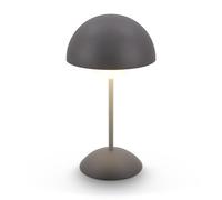 BRILONER - Lampe de table sans fil LED IP44 avec fonction tactile, à intensité variable, batterie 4.000mAh remplaçable, lampe de chevet sans fil, lampe de salon à poser, 16 x 29 cm, anthracite