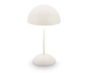 BRILONER - Lampe de table sans fil LED IP44 avec fonction tactile, à intensité variable, batterie 4.000mAh remplaçable, lampe de chevet sans fil, lampe de salon à poser, 16 x 29 cm, blanc cassé