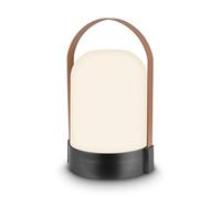 BRILONER - Lampe de table sans fil, variateur à 3 niveaux, fonction mémoire, ip44, câble de charge usb-c, salon à poser, lampe chevet, 14.5 x 13.5 x 24 cm, anthracite coffee