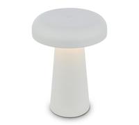BRILONER - Lampe de table sans fil, variateur tactile continu, fonction mémoire, ip44, câble usb-c, batterie remplaçable, lampe de chevet sans fil, salon à poser, 12 x 17 cm, gris clair