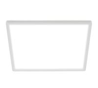 BRILONER - Lampe LED, Plafonnier LED effet rétro-éclairé, Luminaire Plafonnier, Plafonnier Chambre, Plafonnier Salon, 22 Watt, 3.000 Lumen, 4.000 Kelvin, blanc, carré, 42x42cm