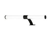 BRILONER - Lampe LED pour miroir de salle de bain, montage 2 en 1, lampe d'armoire, lampe murale, IP44, couleur de lumière blanc neutre, 6W, noir, 40 cm